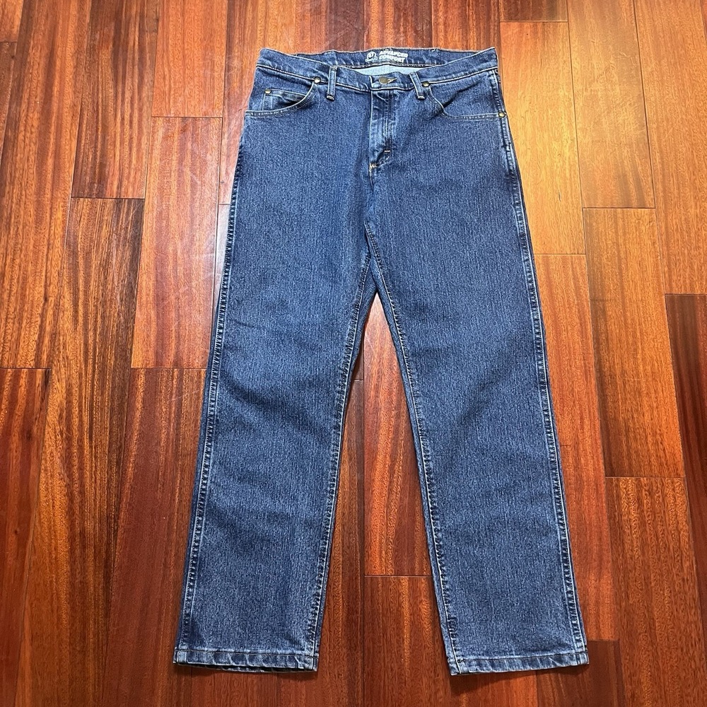 Wrangler Jeans Mens 32x30 (33x30) 47 Advanced Comfort Blue Dark Wash 1047MACMS